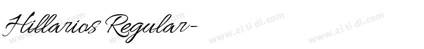 Hillarios Regular字体转换 Hillarios Regular字体转换